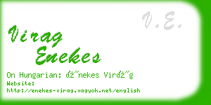 virag enekes business card